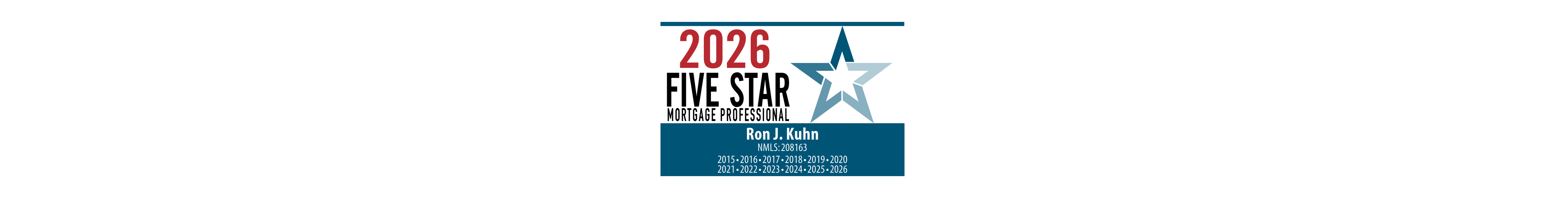 2026 Five Star Mortgage Professional Photo.